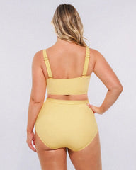 Smart Sculpt™ Twist-Front Bikini Top & High-Waisted Bottom Set