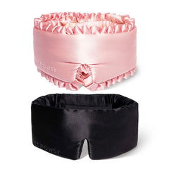 2-Pack Sleep Masks | Sleep and the City Powder Pink + Black Jade