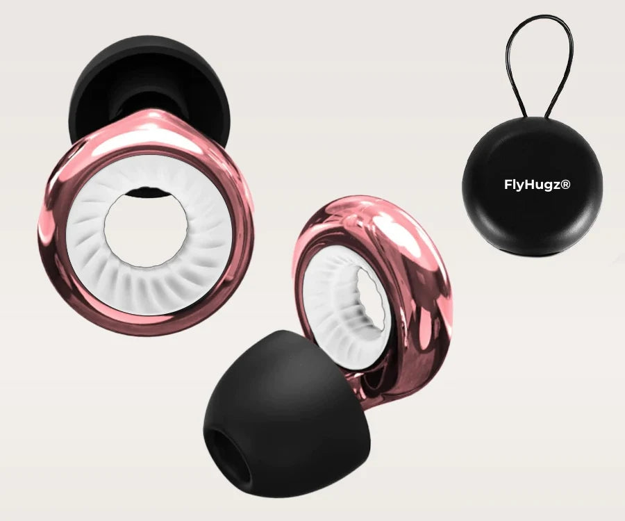 FlyHugz® Noise Reducing Travel Earplugs 2.0