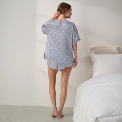 Washable Silk Tee Short Set