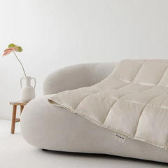 Dusty Gold Silk Weighted Blanket
