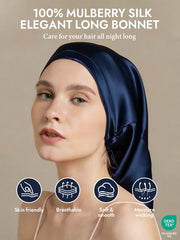 Pure Silk Elegant Long Bonnet