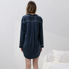 Washable Silk Sleep Shirt Dress