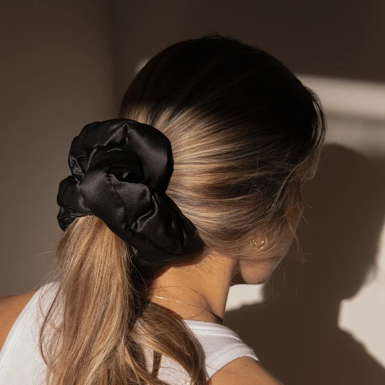 Black Jade - Padded Scrunchie