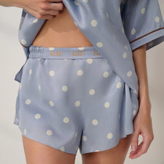 Washable Silk Tee Short Set
