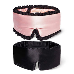 2-Pack Sleep Masks | Sleep and the City Pink & Black + Black Jade