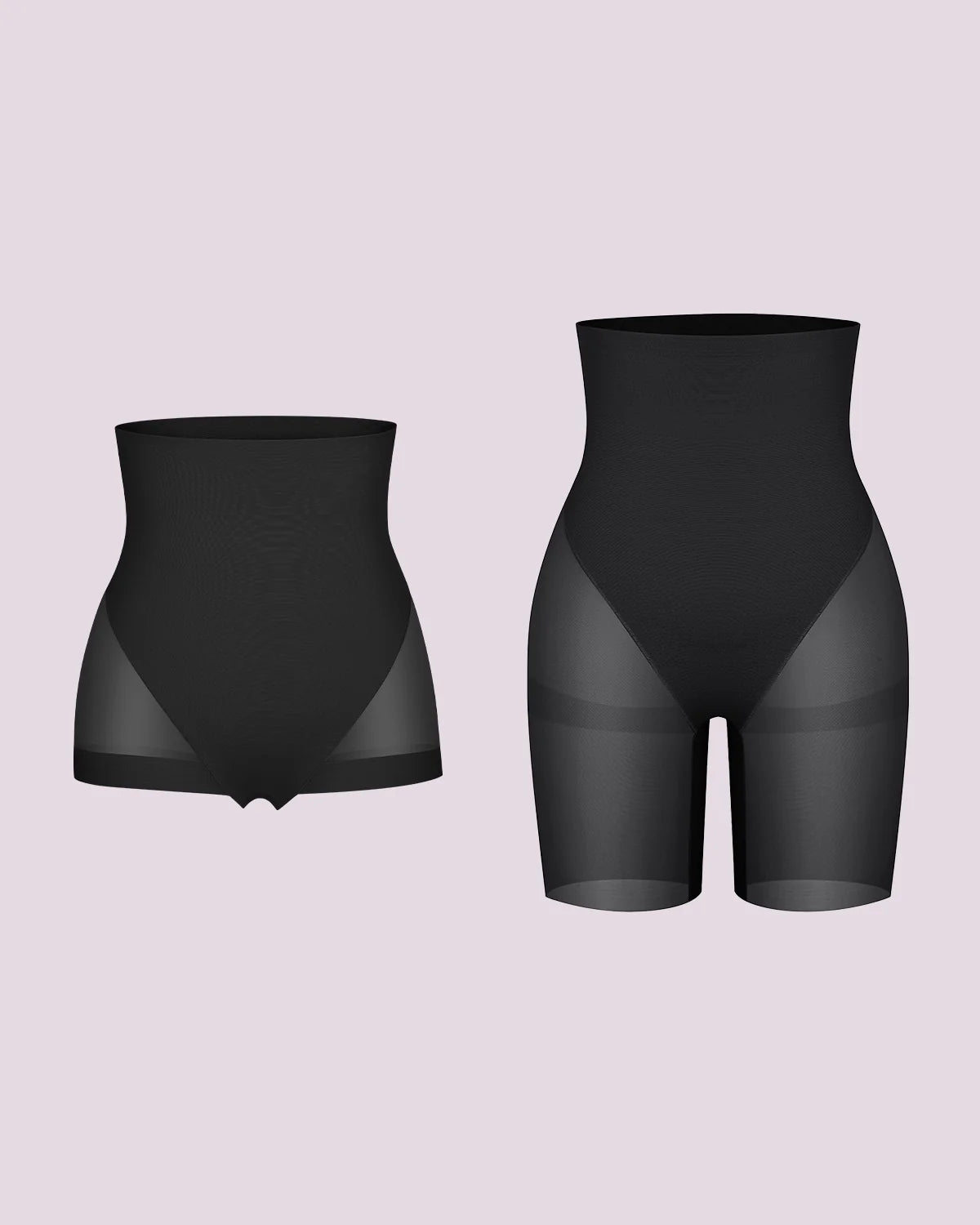 BOOT-YEAH™ MeshSmooth™ High-Waisted  Brief + Mid Thigh Short