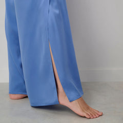 Washable Silk Tie Front Pant Set
