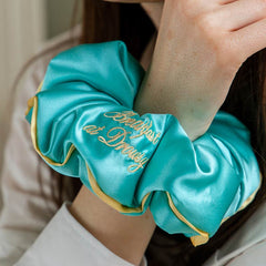 Breakfast at Drowsy - Turquoise Padded Scrunchie