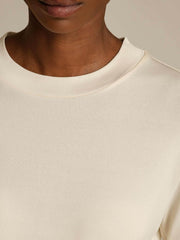 Women's Pure Silk Half Sleeve Round Neck T-Shirt