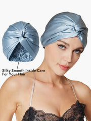 Pure Silk Knot-Front Hair Bonnet