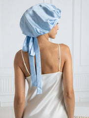 Pure silk Elegant Bonnet with Long Ribbons