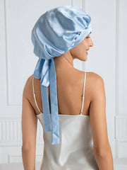 Pure silk Elegant Bonnet with Long Ribbons
