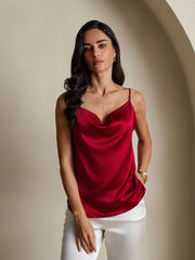 19Momme Silk Cowl Neck Camisoles